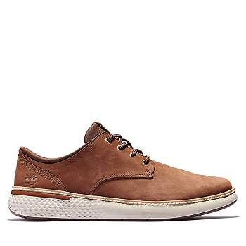 Timberland Férfi Cross Mark Lined Bőr Oxford Cipő Barna